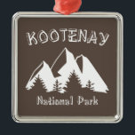 Ornamento De Metal Parque Nacional Kootenay<br><div class="desc">O Parque Nacional de Kootenay é um parque nacional localizado no sudeste da Colúmbia Britânica,  no Canadá,  com incríveis cenários,  abundantes espécies selvagens e cimeiras torrenciais.</div>