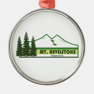 Ornamento De Metal Parque Nacional Mount Revelstoke Faixas Verdes