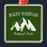 Ornamento De Metal Parque Nacional Rocky Mountain<br><div class="desc">O Parque Nacional Rocky Mountain,  no Colorado norte,  abrange a divisão continental e abrange montanhas protegidas,  florestas e tundra alpina!</div>