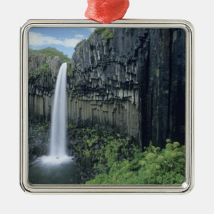 Ornamento De Metal Parque Nacional Skaftafell, cascata Svartifoss,