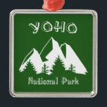 Ornamento De Metal Parque Nacional Yoho<br><div class="desc">O Parque Nacional Yoho fica nas encostas ocidentais das Montanhas Rochosas Canadianas na Colúmbia Britânica e traz a majestade alpina da Montanha Rocky do Canadá para visitantes de todo o mundo.</div>