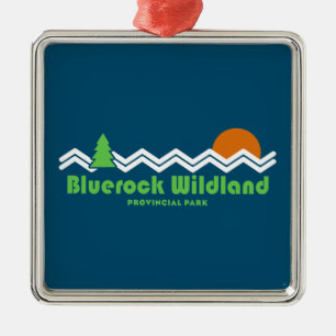 Ornamento De Metal Parque Provincial de Bluerock Wildland Retro