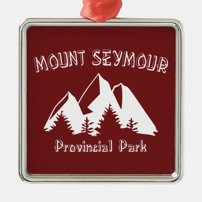 Ornamento De Metal Parque Provincial Mount Seymour (Frente)