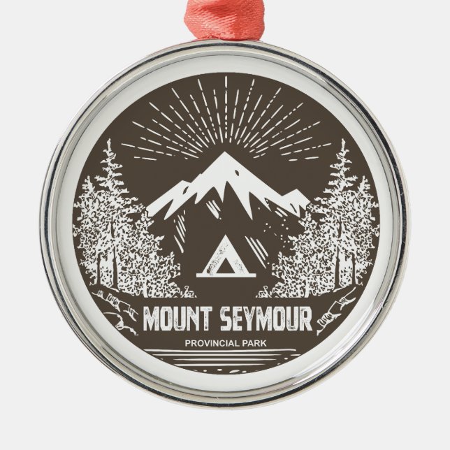 Ornamento De Metal Parque Provincial Mount Seymour (Frente)