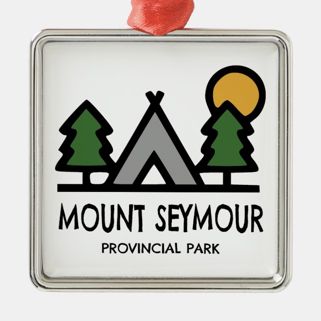 Ornamento De Metal Parque Provincial Mount Seymour (Frente)
