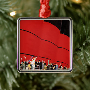 Ornamento De Metal Passageiros Vintage de cruzeiros acenando tchau