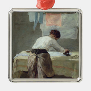 Ornamento De Metal Passar da mulher