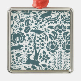 Ornamento De Metal Pássaro, cervo, padrão de pessoas de árvores