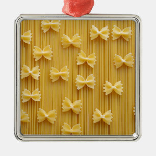 Ornamento De Metal Pasta Spaghetti Noodes Abstrato