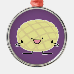 Ornamento De Metal Patisserie doce do pão do concha japonês da