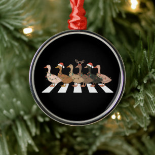 Ornamento De Metal Patos de Natal Animais Divertidos Presente de Xmas