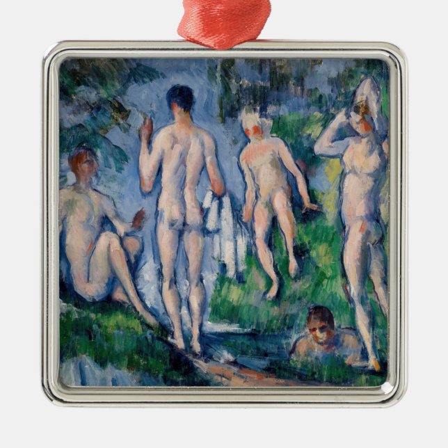 Ornamento De Metal Paul Cezanne - Grupo dos Bathers (Frente)