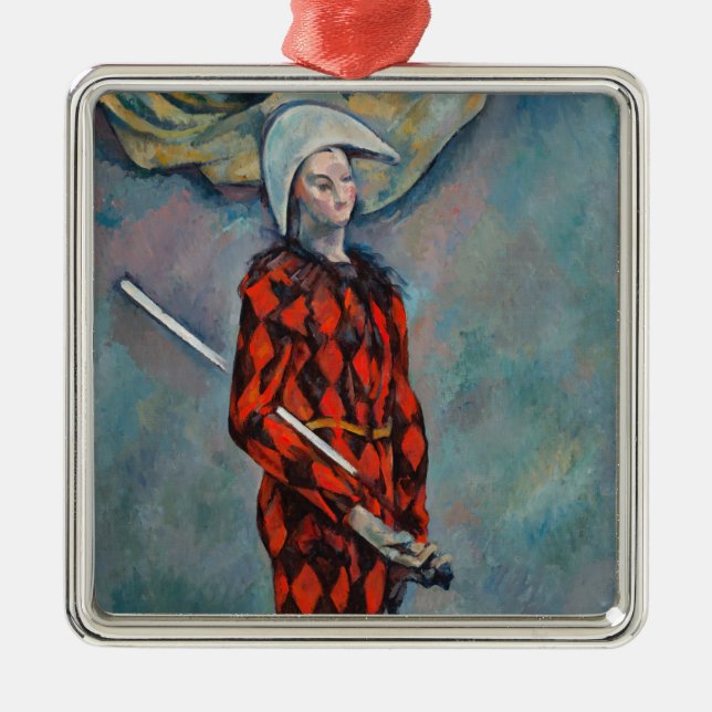 Ornamento De Metal Paul Cezanne - Harlequin (Frente)