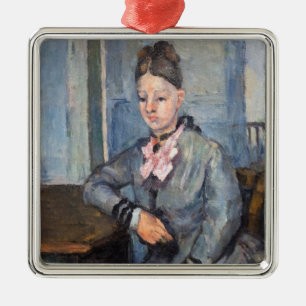 Ornamento De Metal Paul Cezanne - Madame Cezanne Lening em uma Mesa