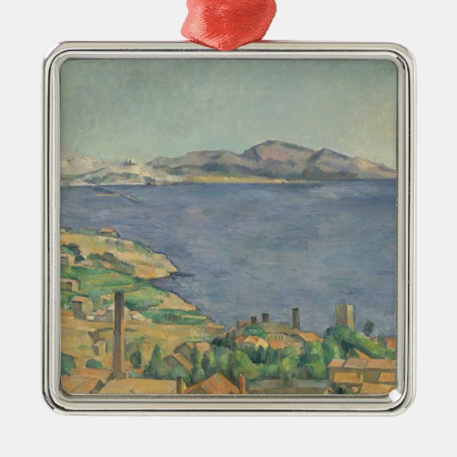 Ornamento De Metal Paul Cezanne | o golfo de Marselha visto de L (Frente)