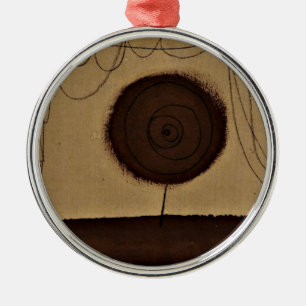 Ornamento De Metal Paul Klee art: Uma Flor Executa