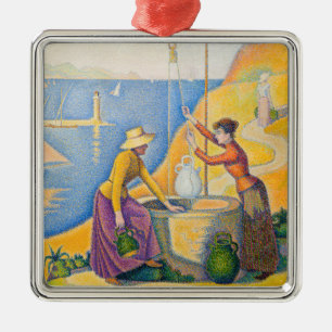 Ornamento De Metal Paul Signac - Mulheres no Poço