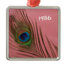 Pavão Cor-de-Rosa Escuro Pêssego - Vida Estática