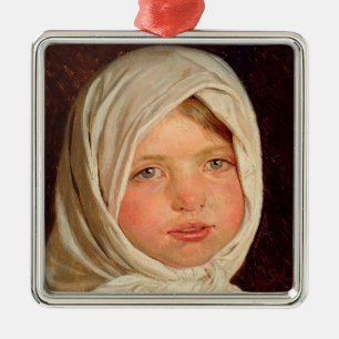 Ornamento De Metal Peder Severin Kroyer - Menina de Hornbaek