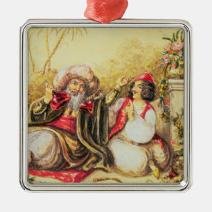 Ornamento De Metal Pedrillo que exerce Osmin com a bebida