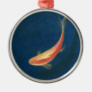 Ornamento De Metal Peixe dourado
