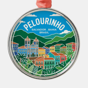 Ornamento De Metal Pelourinho Brasil
