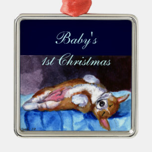 Ornamento De Metal Pembroke Welsh Corgi Ornament Square Premium