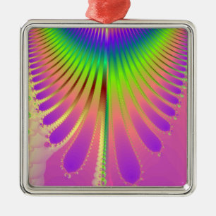 Ornamento De Metal Penas de Carnaval