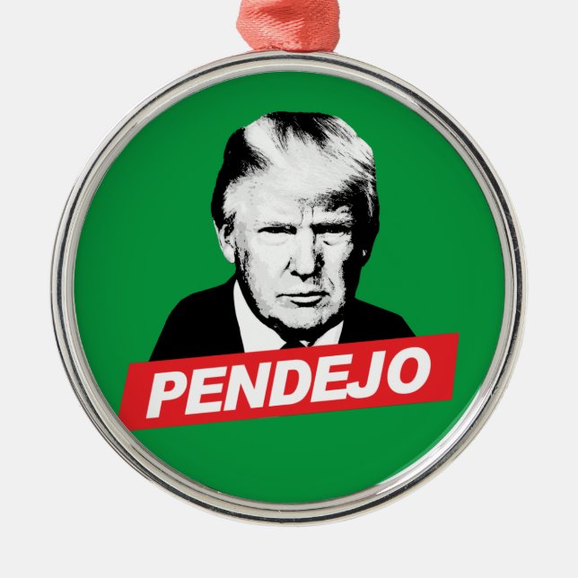 ORNAMENTO DE METAL PENDEJO TRUMP (Frente)