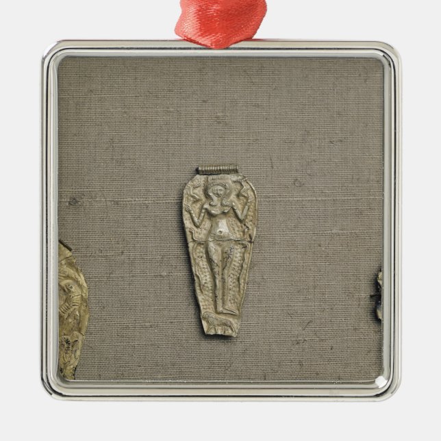 Ornamento De Metal Pendente que descreve Astarte, deusa da (Frente)