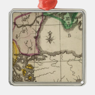 Ornamento De Metal Península de Balcãs 3