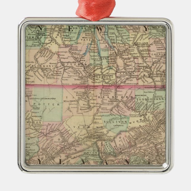 Ornamento De Metal Penn, NJ (Frente)