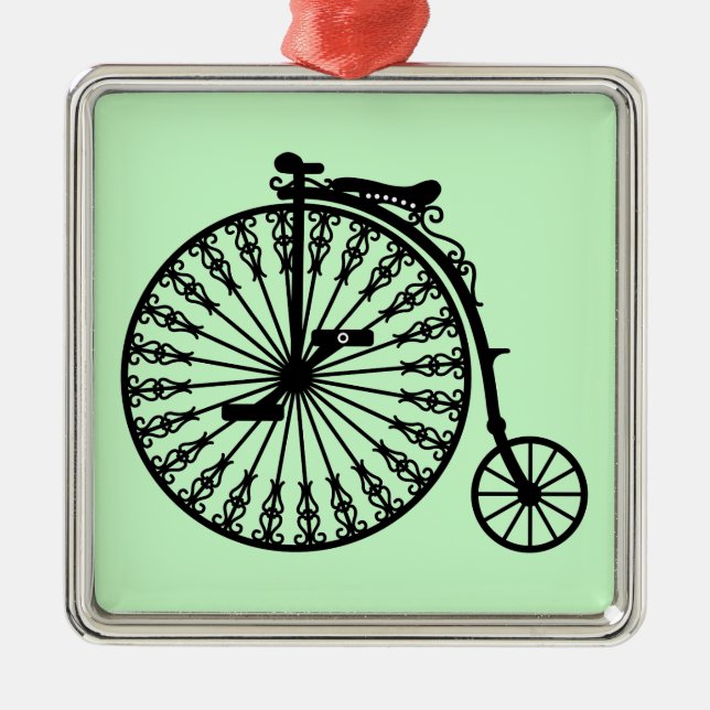 Ornamento De Metal Penny-farthing (Frente)