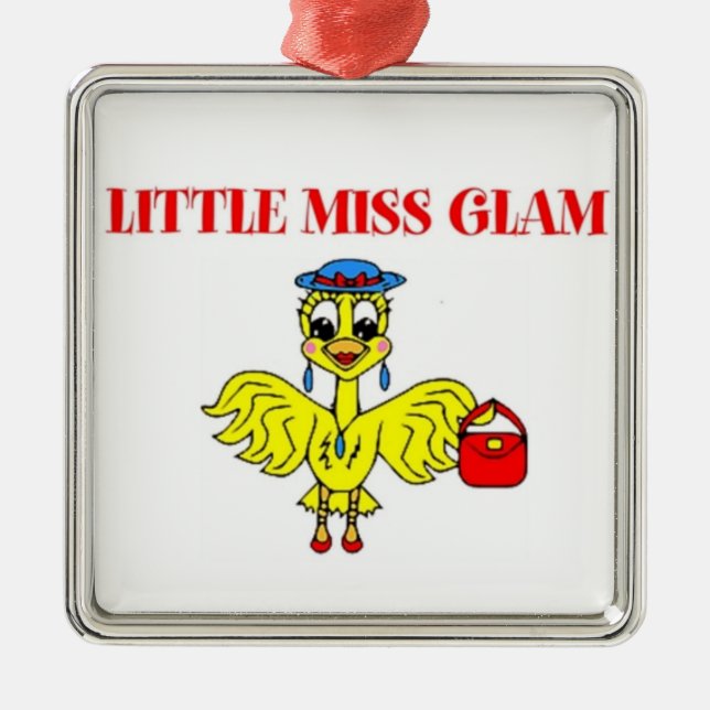 ORNAMENTO DE METAL PEQUENA MISS GLAM (Frente)