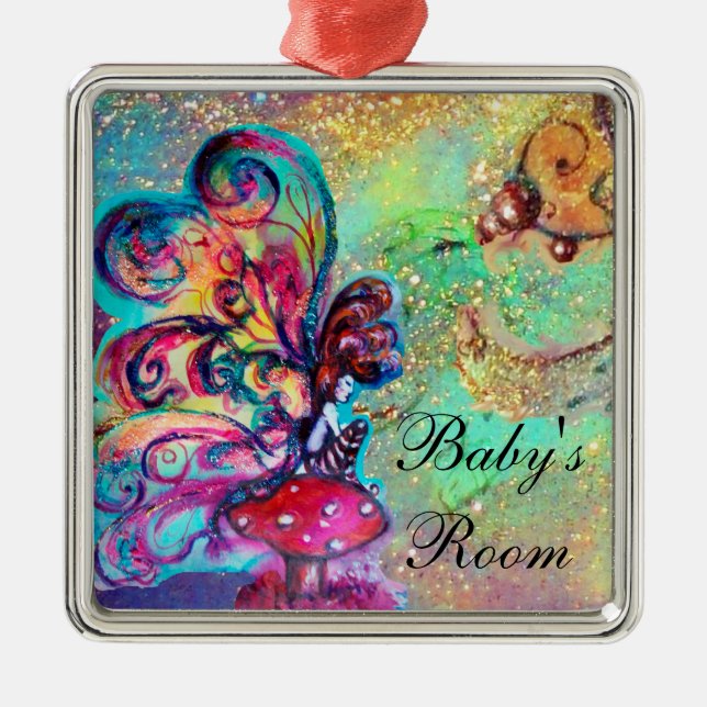 ORNAMENTO DE METAL PEQUENO ELF DE COGUMELO HANGER (Frente)