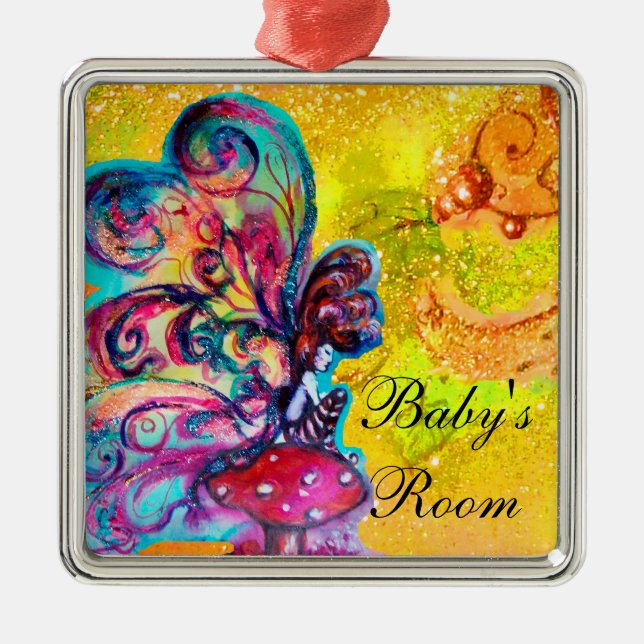 ORNAMENTO DE METAL PEQUENO ELF DE COGUMELO HANGER (Frente)