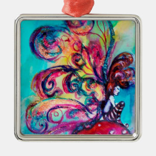 Ornamento De Metal PEQUENO ELF DE MUSHROOMS Fantasy