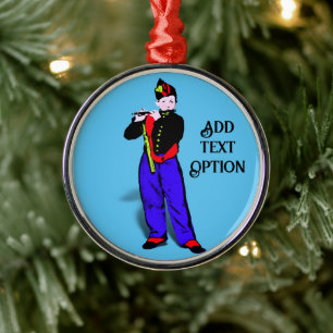 Ornamento De Metal Pequeno Flautista do Manet