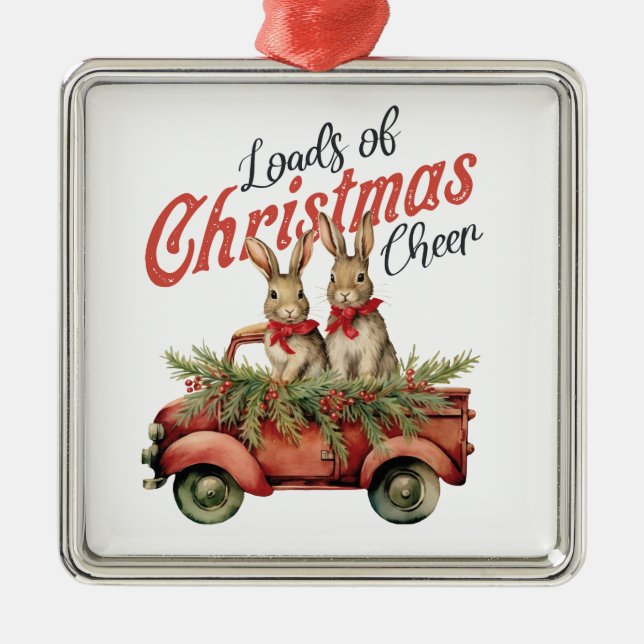 Ornamento De Metal Pequenos felizes (Frente)