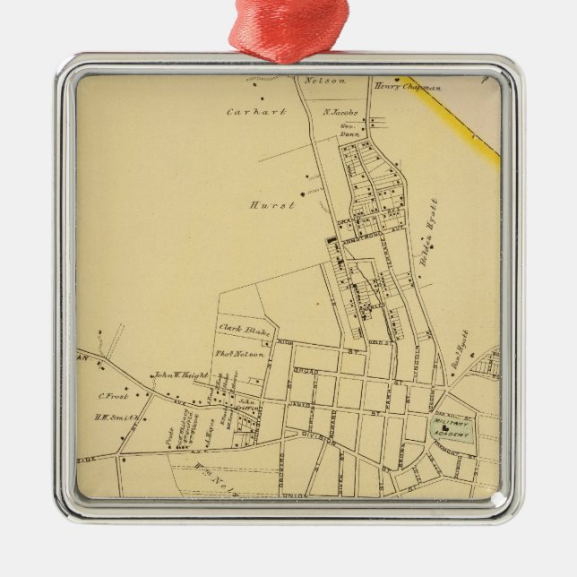 Ornamento De Metal Perícia, NY (Frente)