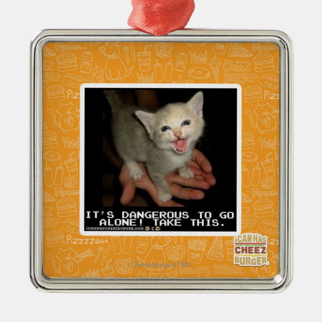 Ornamento De Metal Perigoso (Frente)