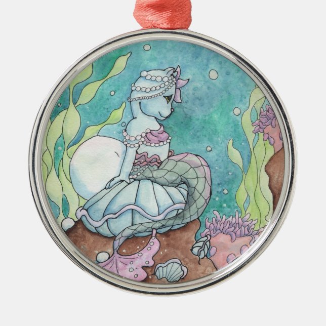 Ornamento De Metal Pérola (Frente)