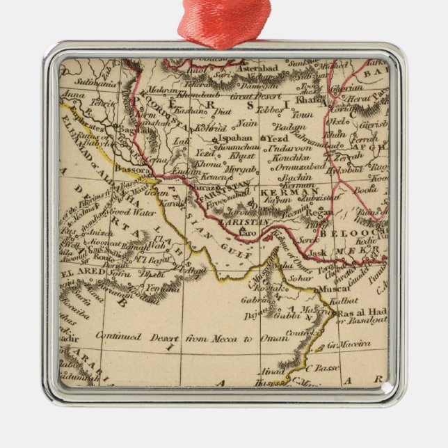 Ornamento De Metal Persia, Arábia (Frente)