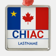 Personalização de Bandeira Canadense Acadiana