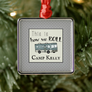 Ornamento De Metal Personalizado por Camping de Cuta RV "This is How