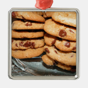Ornamento De Metal Personalizar Biscoitos Sobremesa Chocolate Chip Do