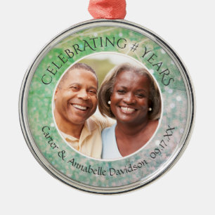 Ornamento De Metal Personalizar qualquer foto de manutenção de aniver