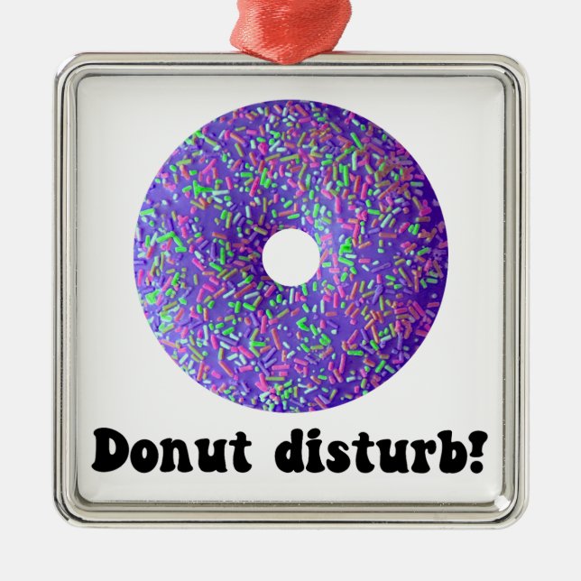 Ornamento De Metal Perturbação da rosquinha (Frente)