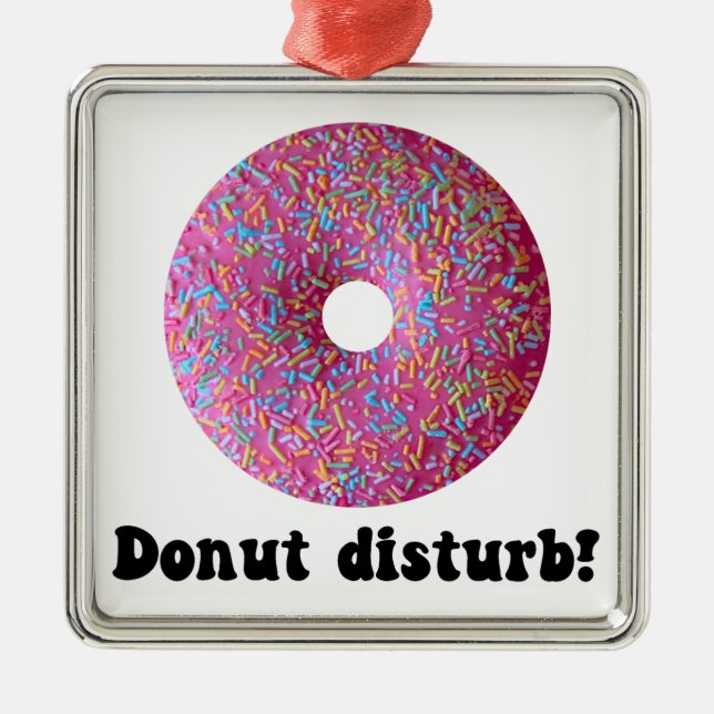 Ornamento De Metal Perturbação da rosquinha (Frente)