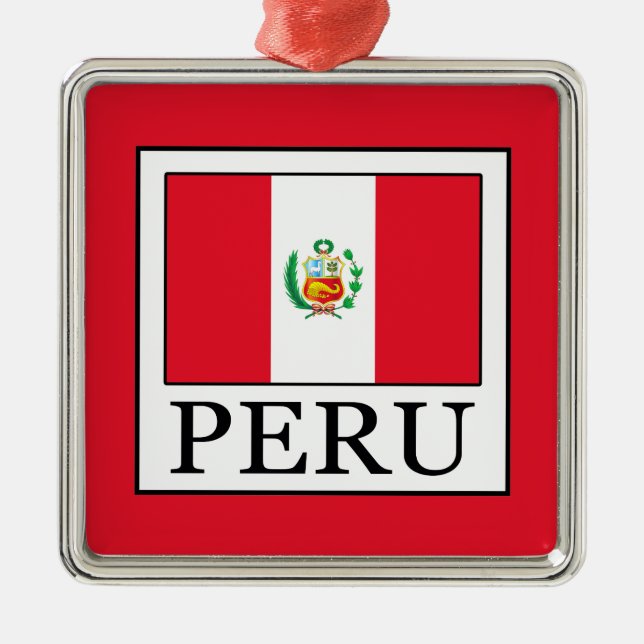 Ornamento De Metal Peru (Frente)